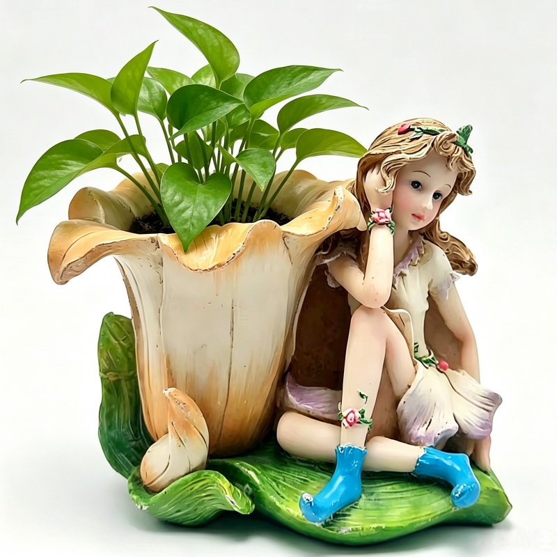 Flower Fairy Vase Cactus Silic - Cactus Mix Pot ulasan dan harga