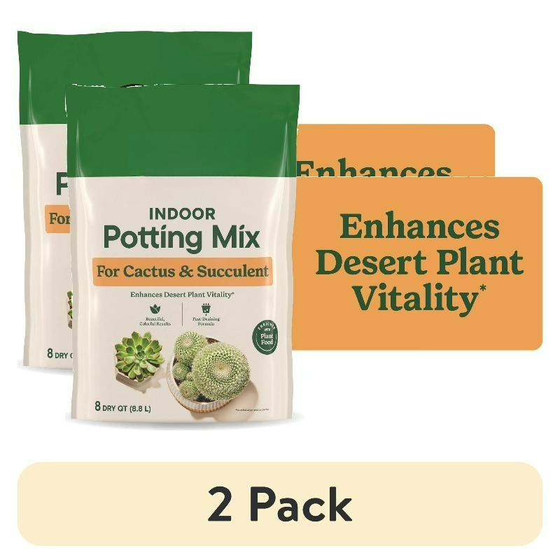 (2 pack)  Indoor Potting Mix f - Cactus Mix Pot ulasan dan harga