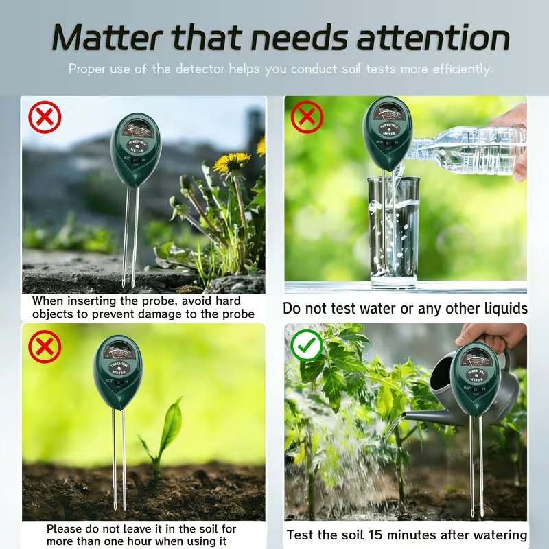 3-in-1 Soil Tester (Moisture,  - Plant Parent Tools ulasan dan harga