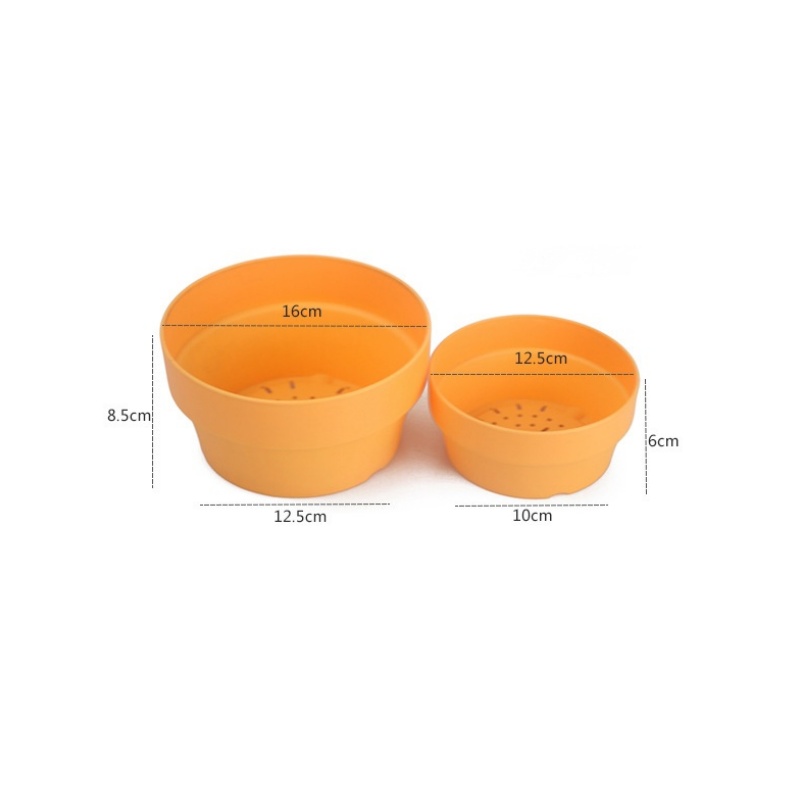 Round Plant Pot Tray with Drai - Cactus Mix Pot ulasan dan harga